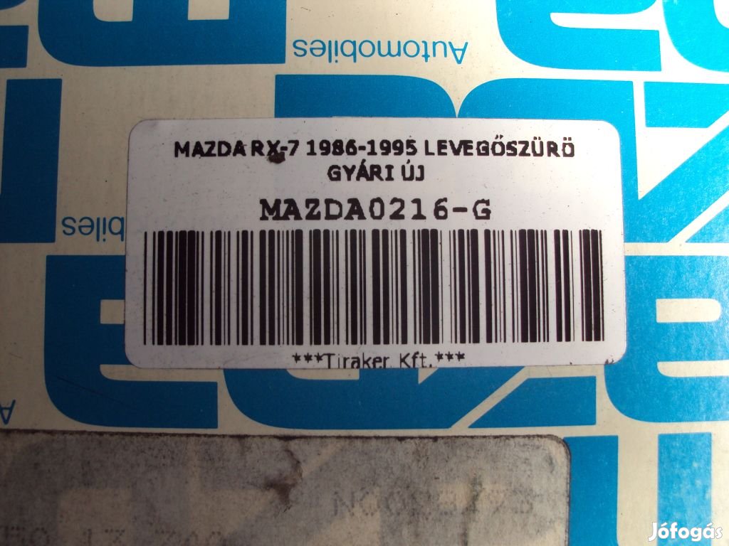 MAZDA RX-7 1986-1995 LEVEGŐSZÜRÖ GYÁRI ÚJ eladó