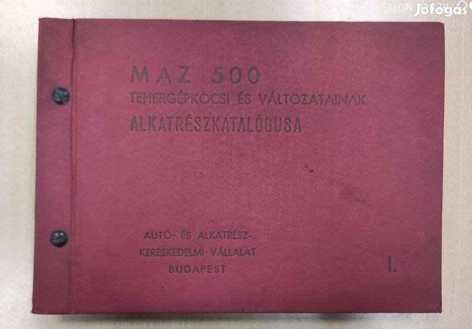 MAZ 500 Tgk. alkatrészkatalógus