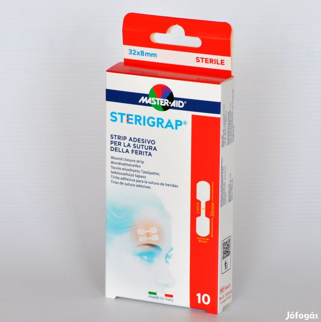 MA STERIGRAP SEBÖSSZEHÚZÓ STERIL RAGTAPASZ SEBTAPASZ 32X8MM  10X