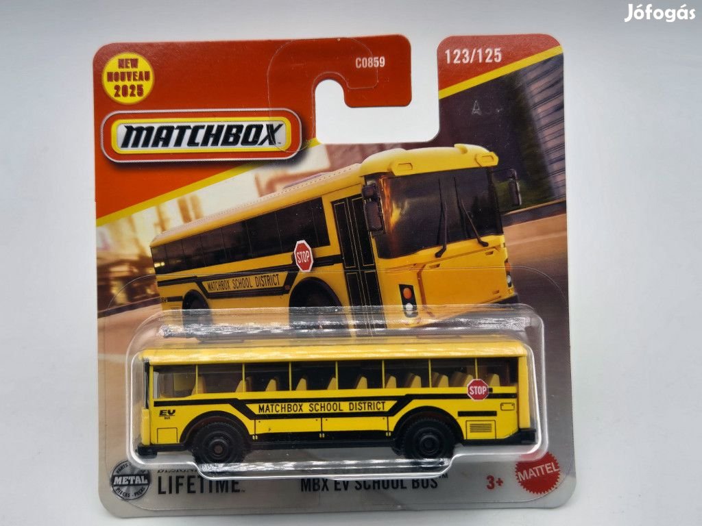 MBX EV School Bus 123/125 - bliszteres - Matchbox - 1:64