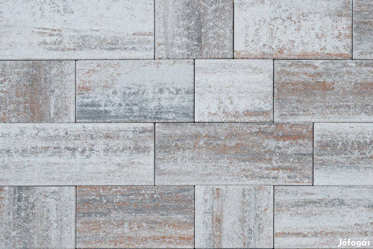 MB Stone Trenta Grande kombi térkő 6cm rozsdabarna-fehér 5999 Ft/m2