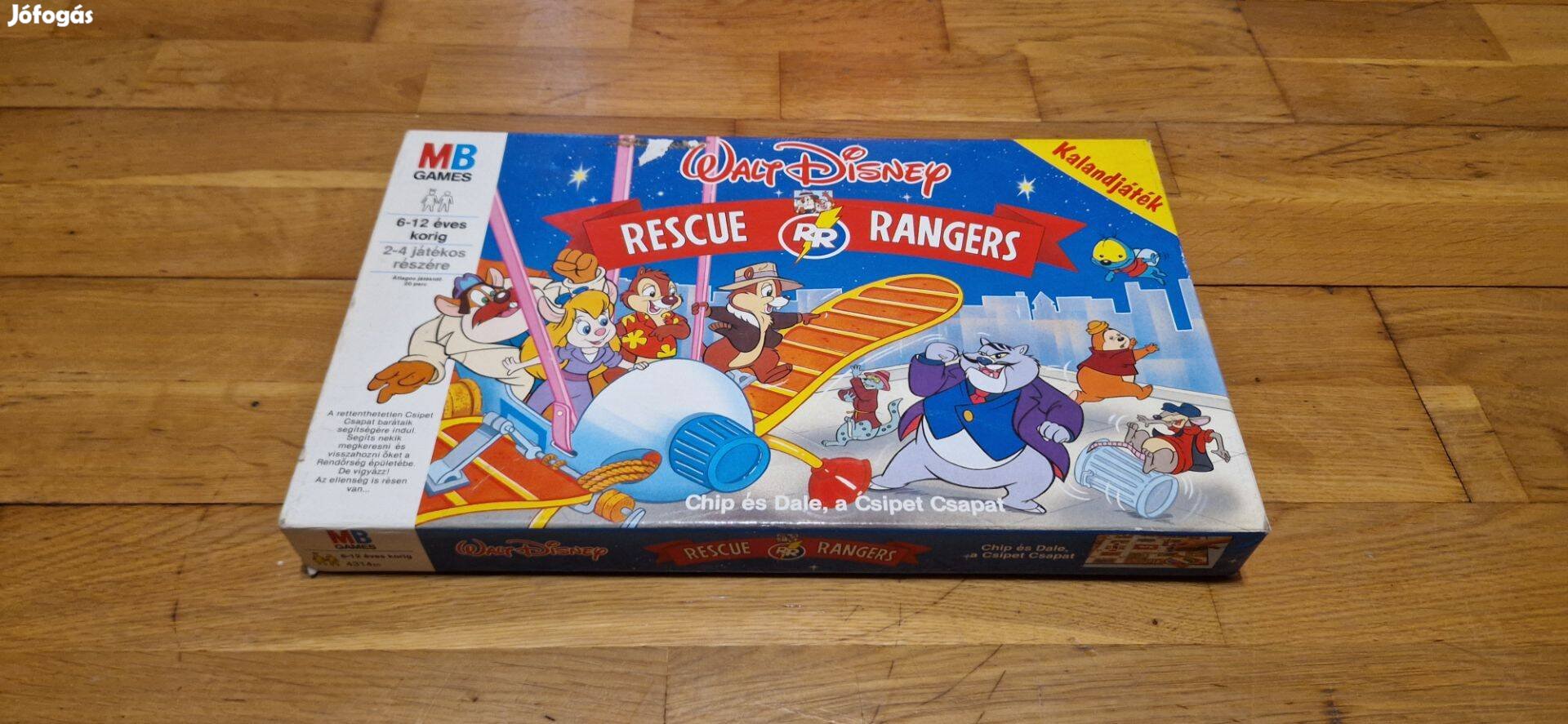 MB retro csipet csapat rescue rangers társasjáték teljes ritka