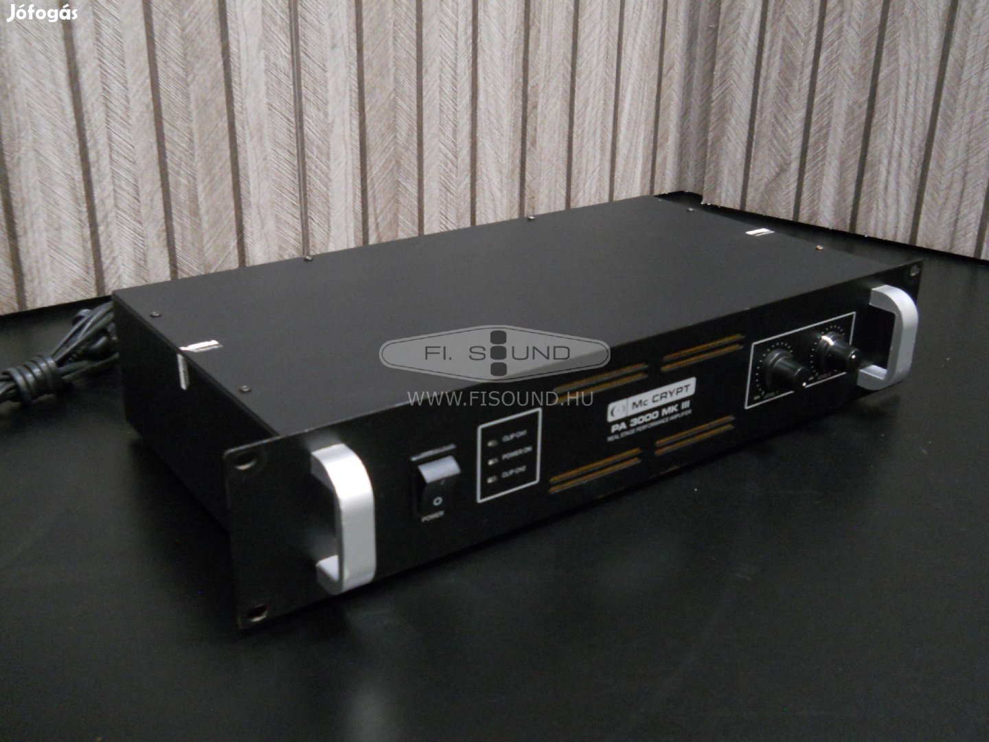 MC Crypt PA 3000 MK3 ,2x180W,4-16ohm,sztereo PA végfok erősítő