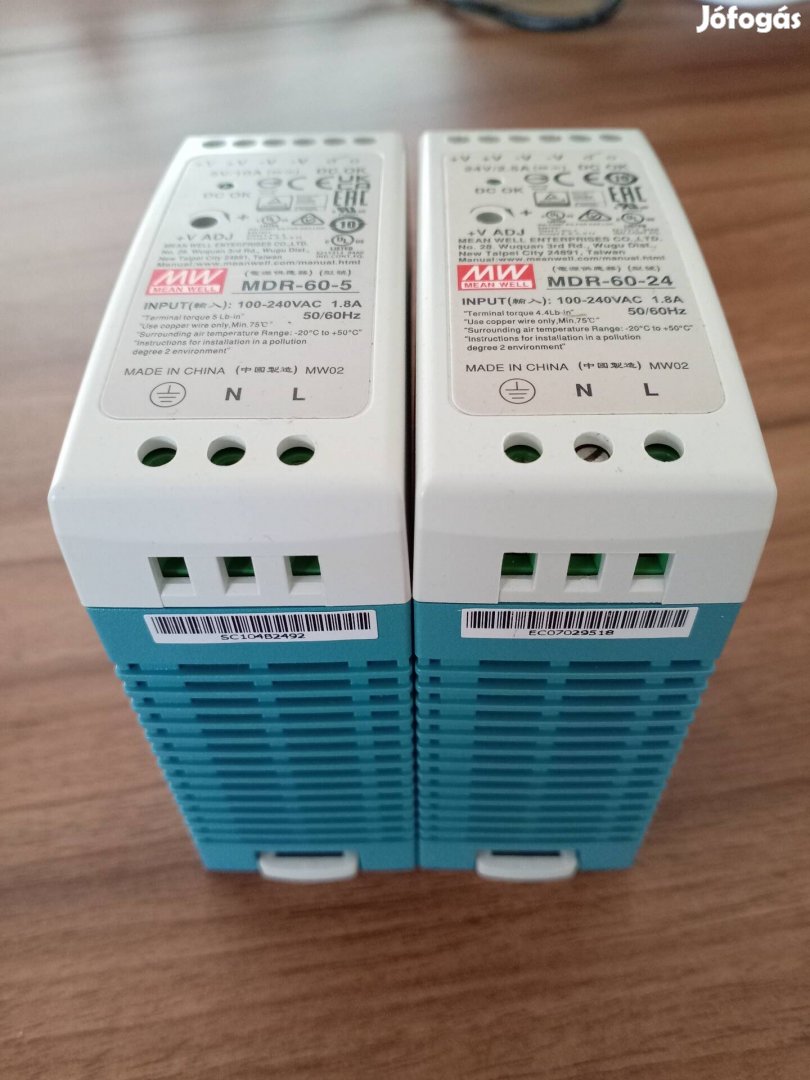 MDR-60-5 Mean Well tápellátás, újszerű