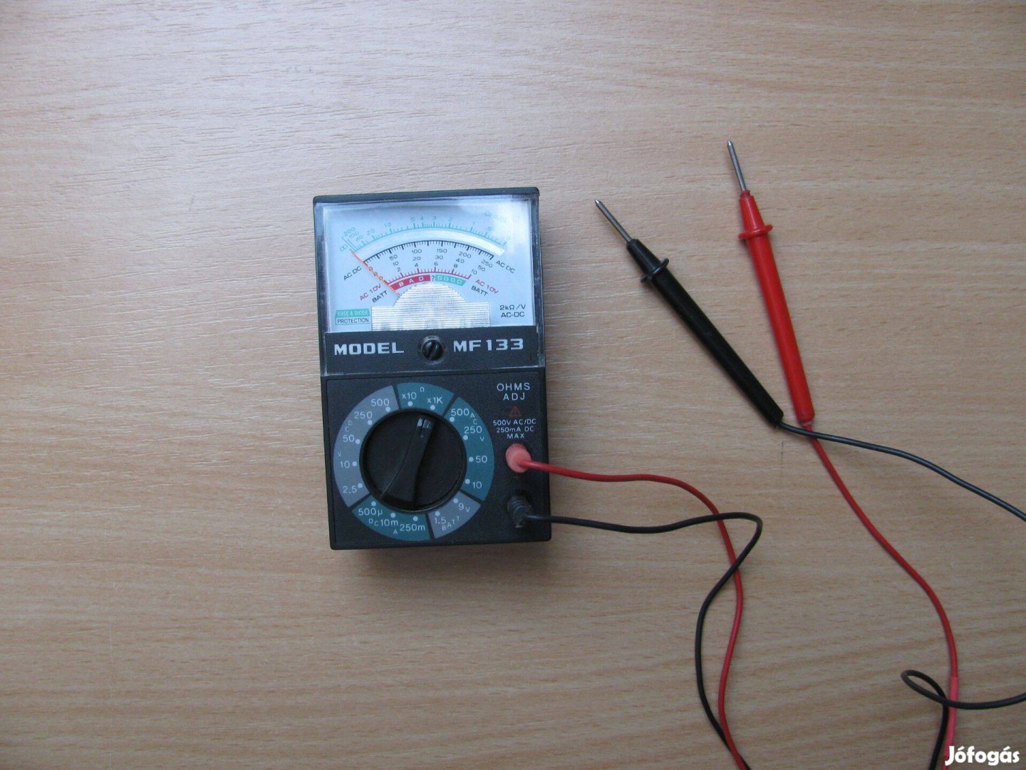 MF-133 tükörskálás analóg multiméter, tesztelt, rendben működik