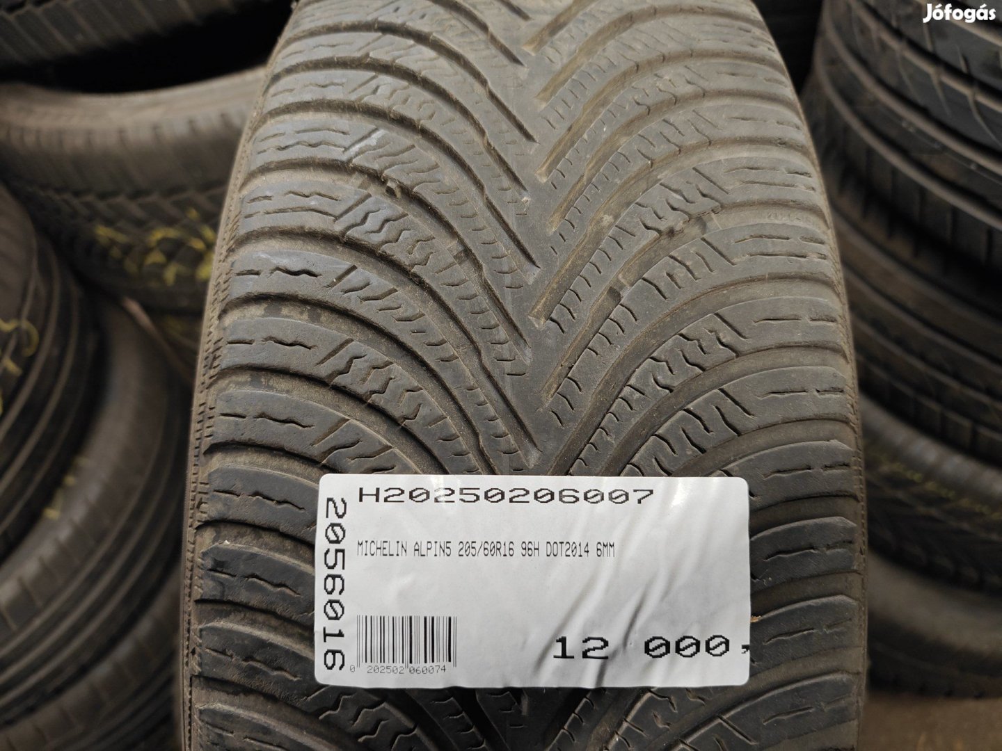 MICHELIN ALPIN 5 96H 205/60R16 DOT2014 6MM HASZNÁLT TÉLIGUMI H  96  |
