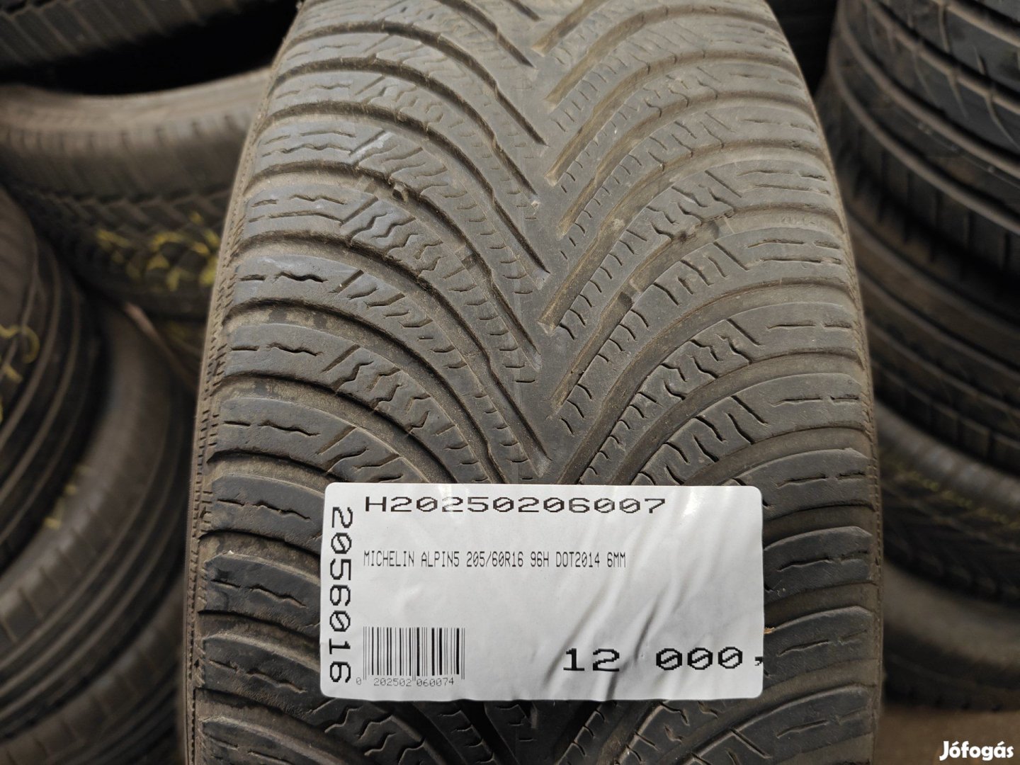 MICHELIN ALPIN 5 96H 205/60R16 DOT2014 6MM HASZNÁLT TÉLIGUMI H  96  |