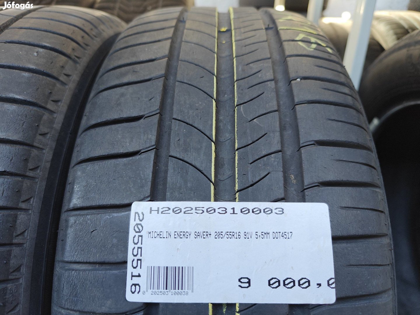 MICHELIN ENERGY SAVER+ 205/55R16 91V 5,5MM DOT4517 HASZNÁLT NYÁRIGUMI
