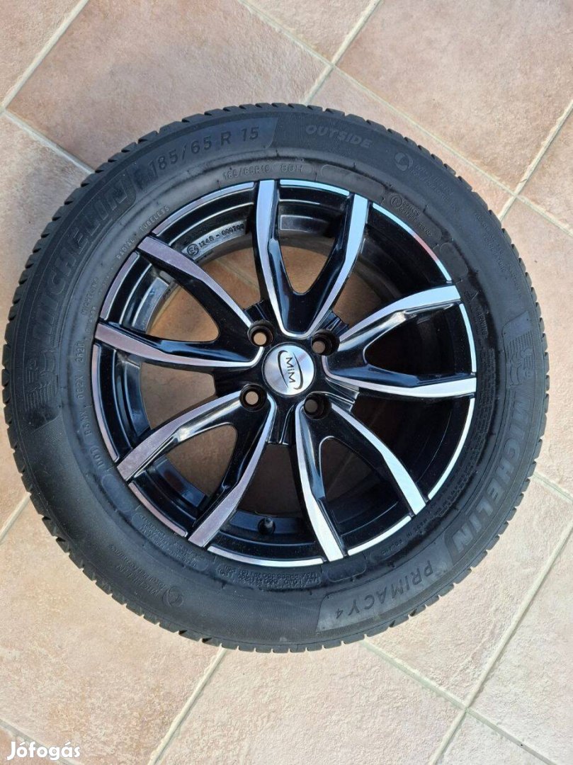 MIM Alufelni 15" új Michelin 185/65 nyári gumikkal 4X100