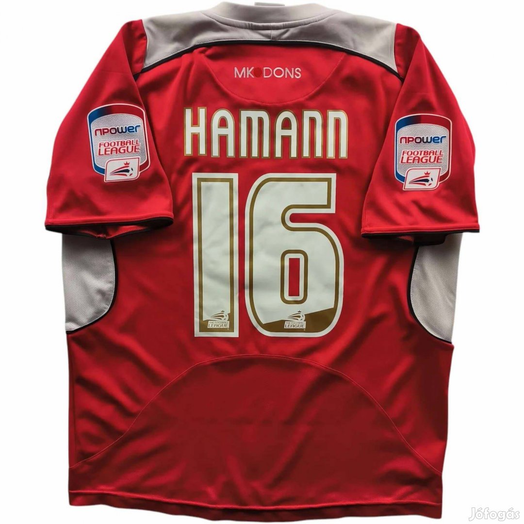 MK Dons 2010-11 ISC vendég Dietmar Hamann foci mez M-es