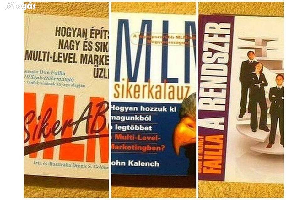 MLM - Multi-Level Marketing könyvek (3 kötet)