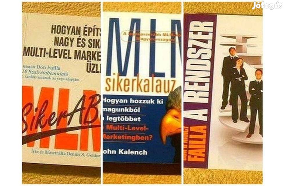 MLM - Multi-Level Marketing könyvek - 3 kötet