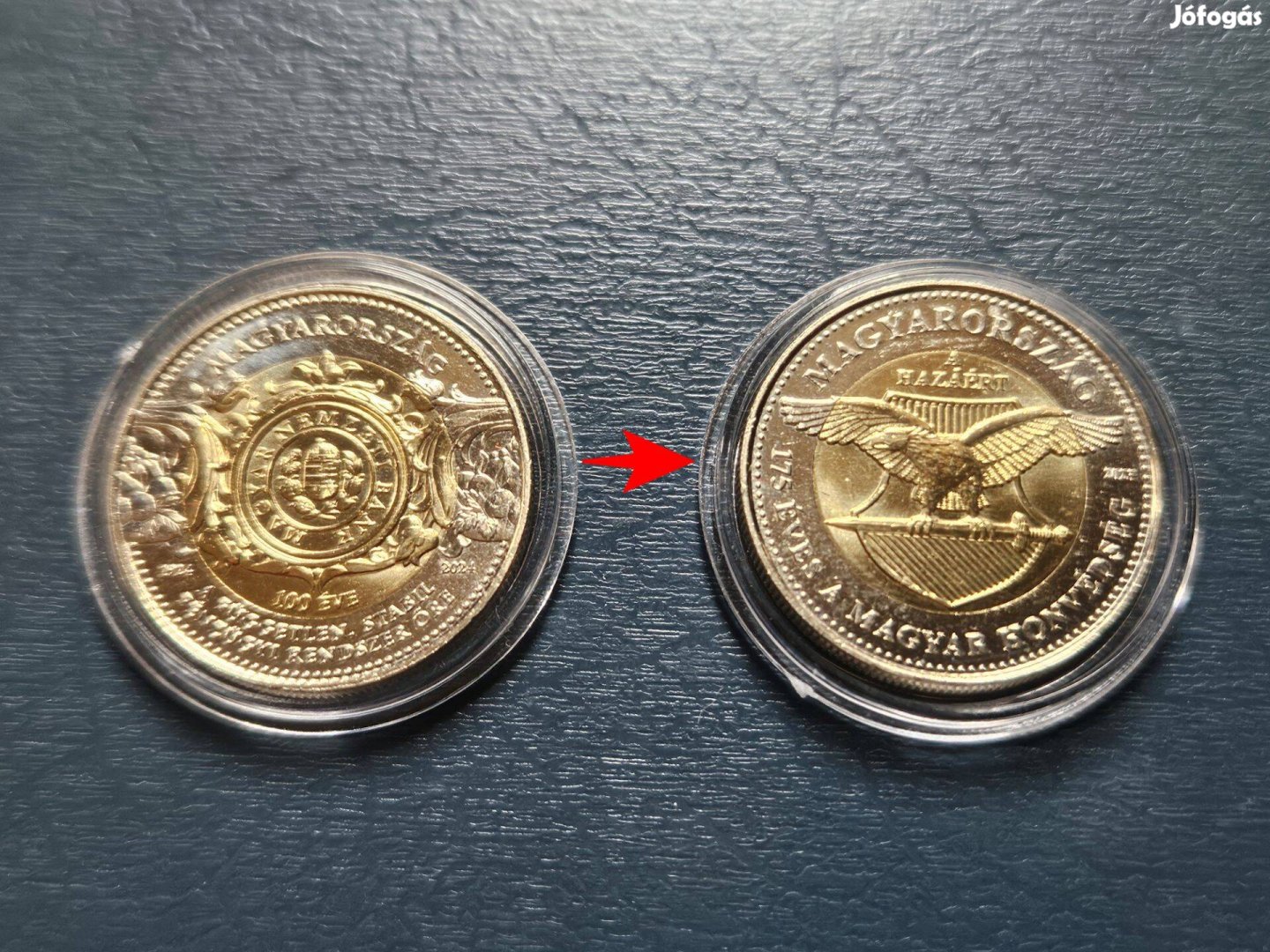 MNB 100ft-os emlék érme csere Honvédségi 100ft-ra