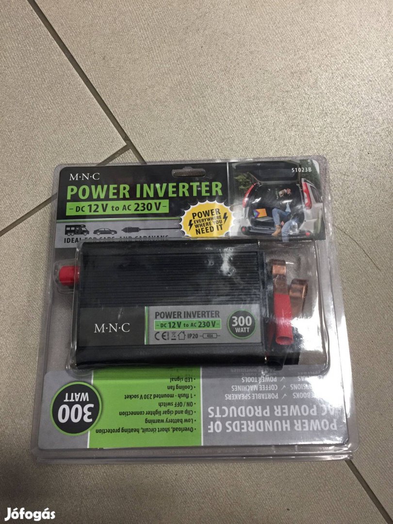 MNC 51023B Feszültség átalakító inverter 12V-230V max. 300W