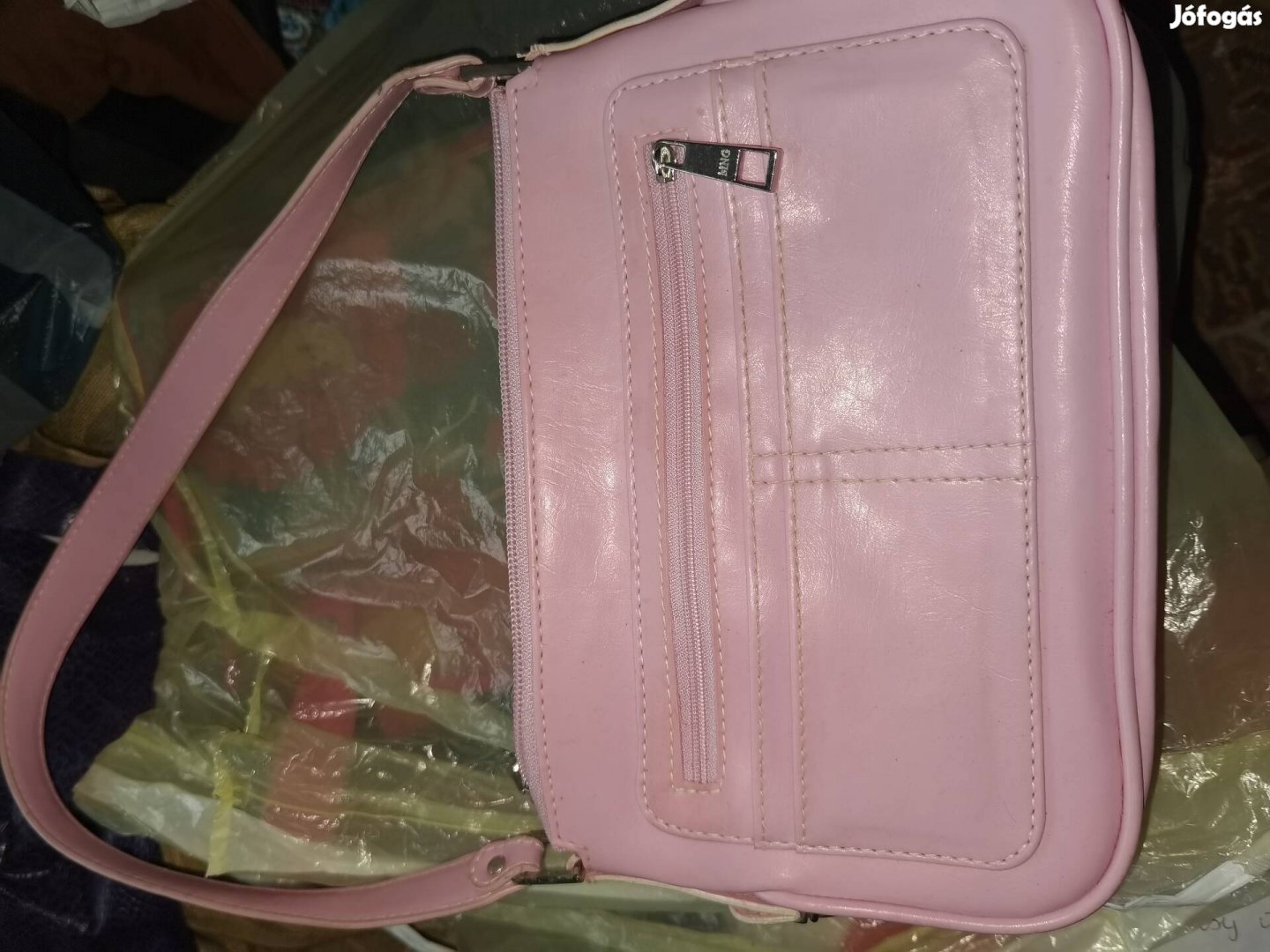 MNG eredeti rózsaszín kétoldalas táska különlegesség 