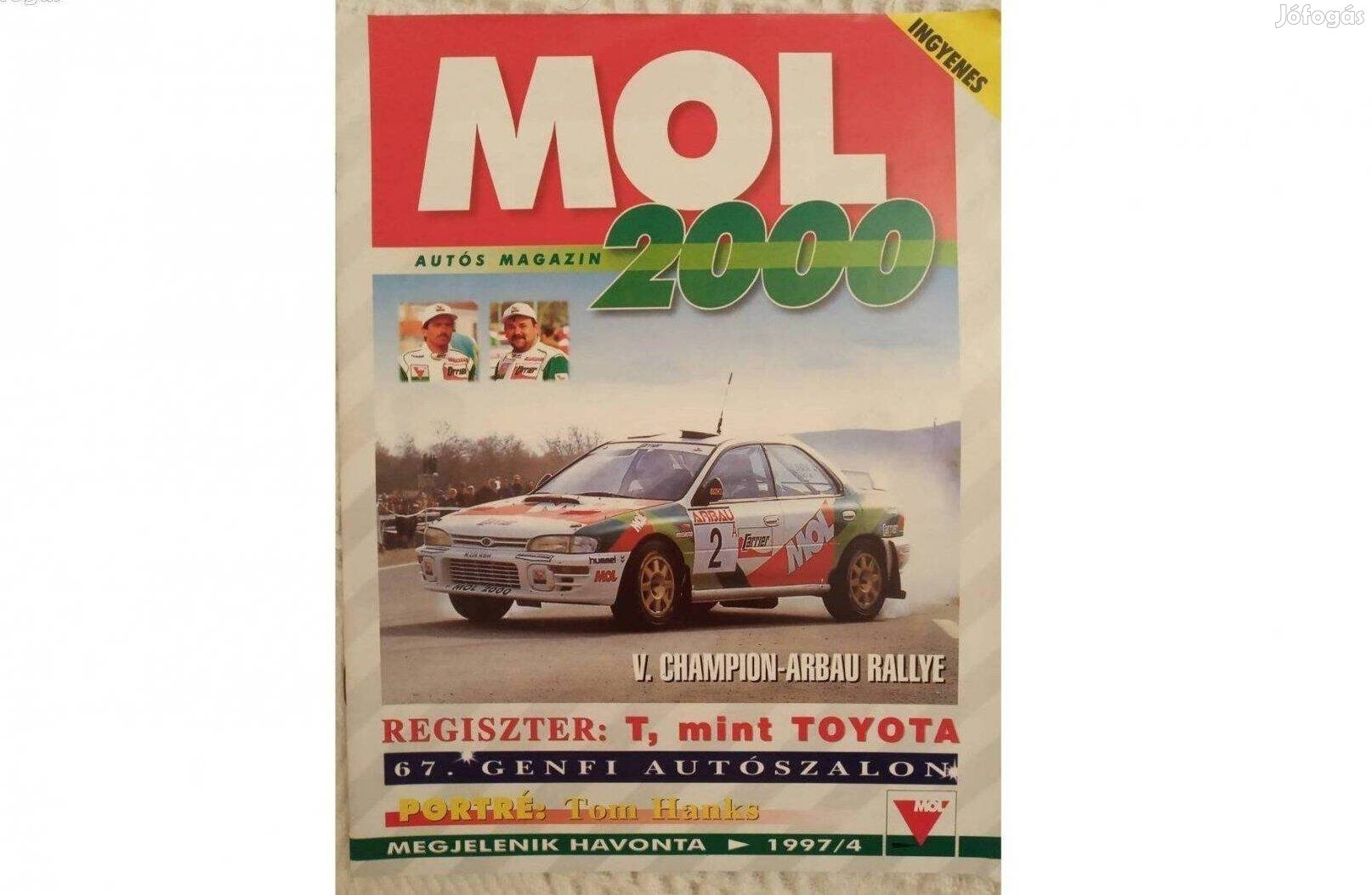 MOL 2000 autós magazin 1997-ből. Retro. Teljesen új bontatlan állapot