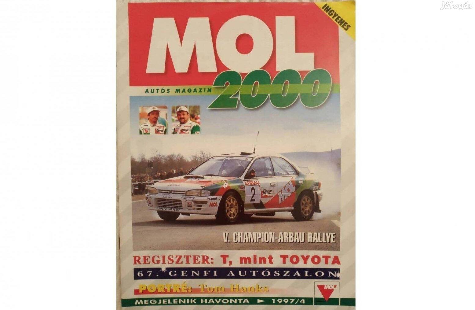 MOL 2000 autós magazin 1997-ből. Retro. Teljesen új bontatlan állapot