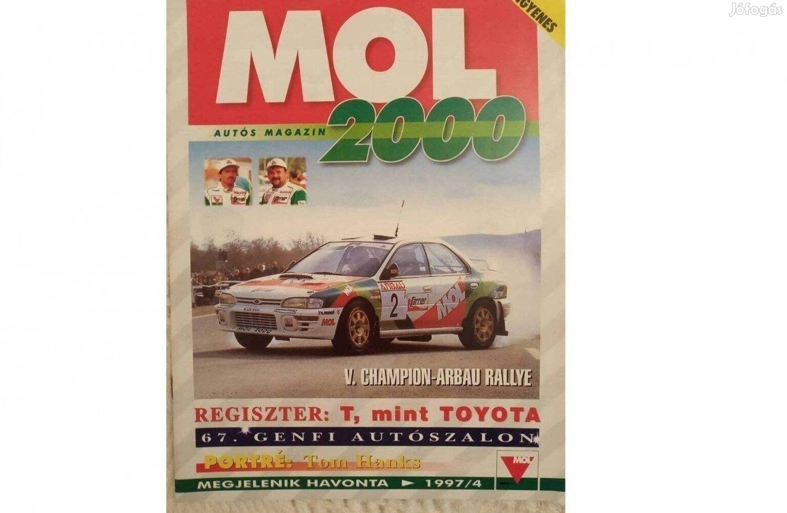 MOL 2000 autós magazin 1997-ből. Retro. Teljesen új bontatlan állapot