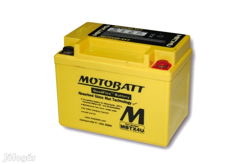 MOTOBATT akkumulátor MBTX4U