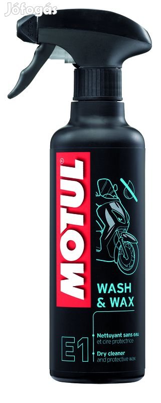 MOTUL E1 Wash &amp; Wax Száraz Tisztító és Viasz - 400ml Spray x12