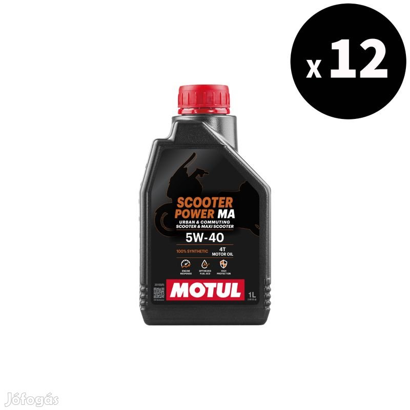 MOTUL Scooter Power 4T motorolaj 5W40 1L (12 db)