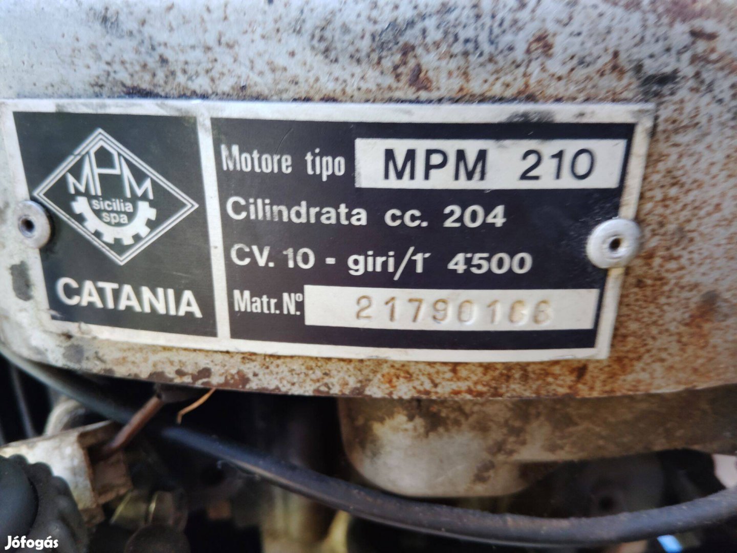 MPM 10 lóerős kapálógép