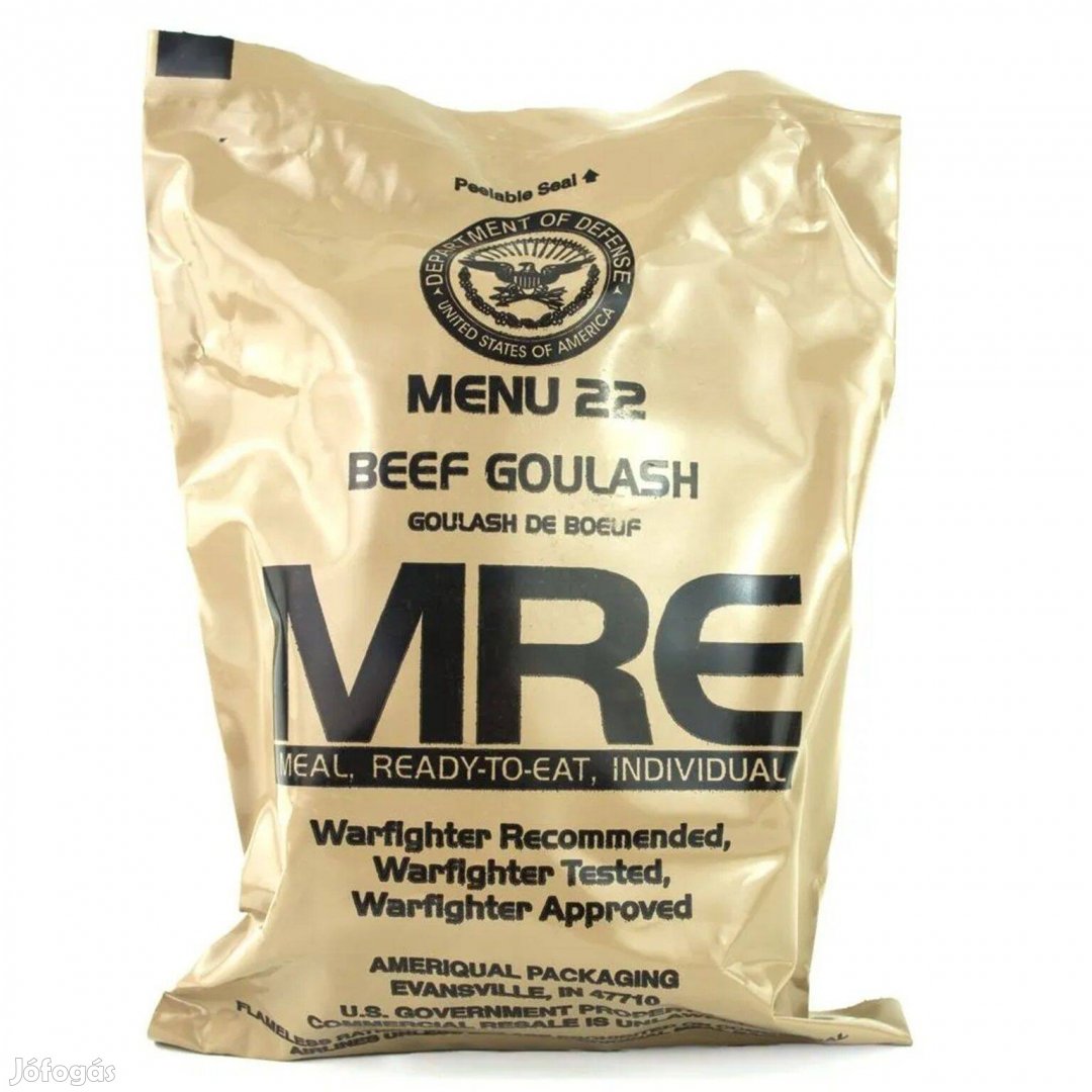 MRE Amerikai katonai ételcsomag Menü 22