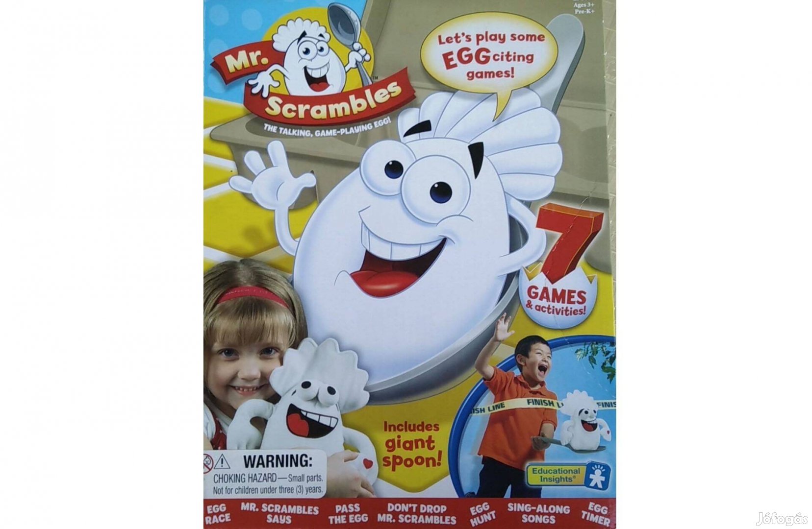 MR. Scrambles Tojás Úr játék óriás kanál hibás, de