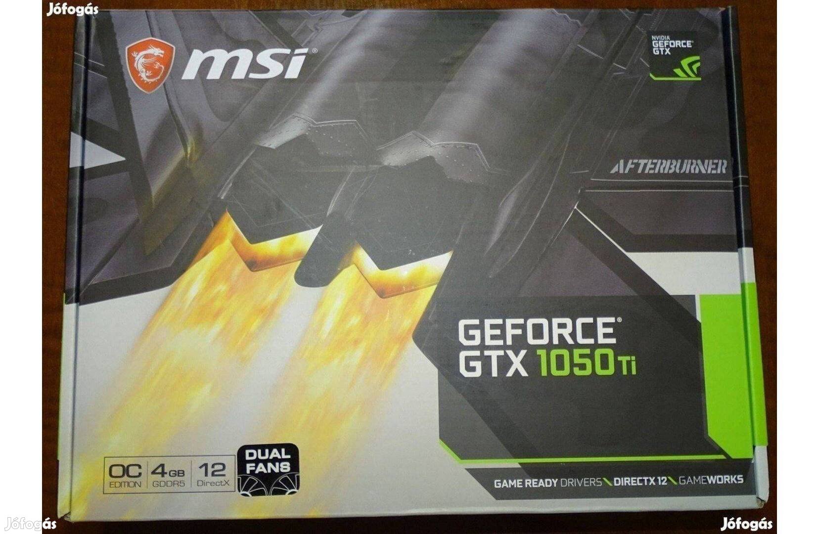 MSI 1050 Gtx videokártya doboz