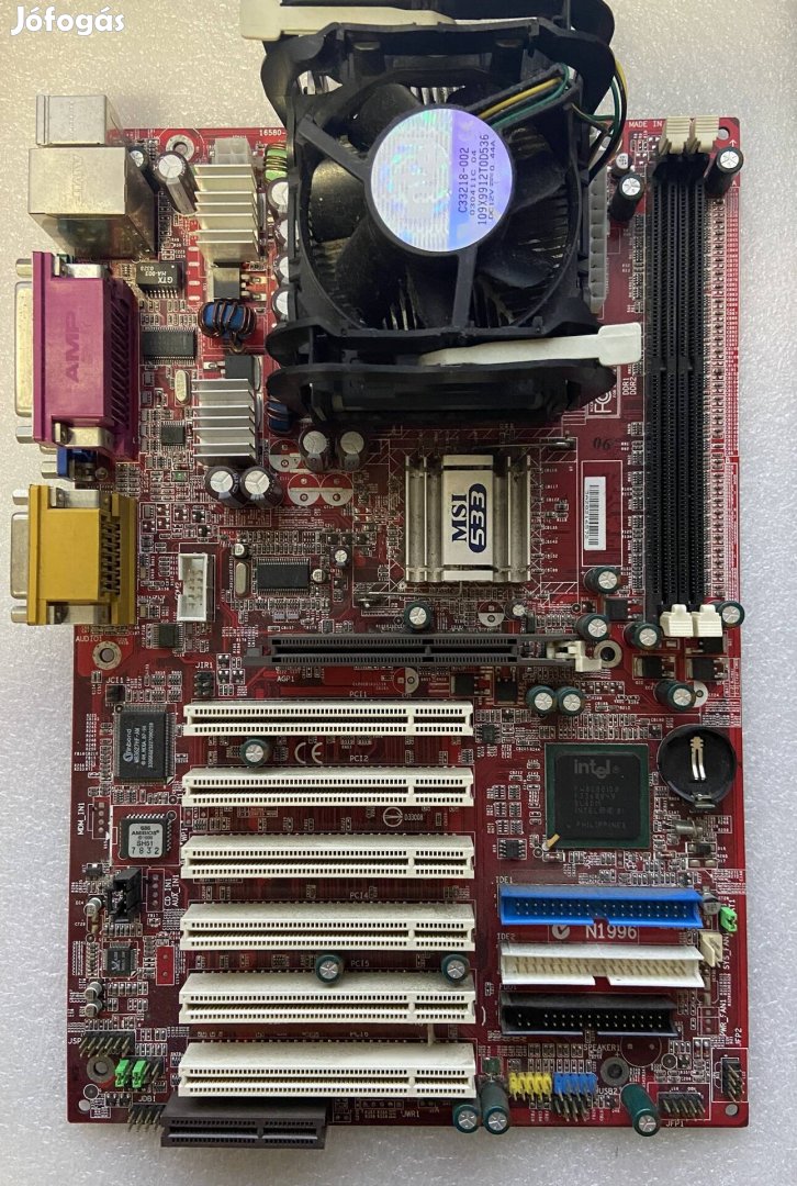 MSI 845GE Max - Intel Celeron 2 - Intel processzor hűtő