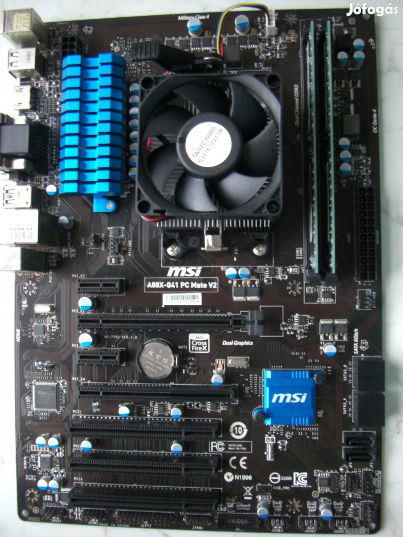 MSI A88X-G41 PC Matev2 Military Class + A8-7600 + 8GB FM2+ félkonfig