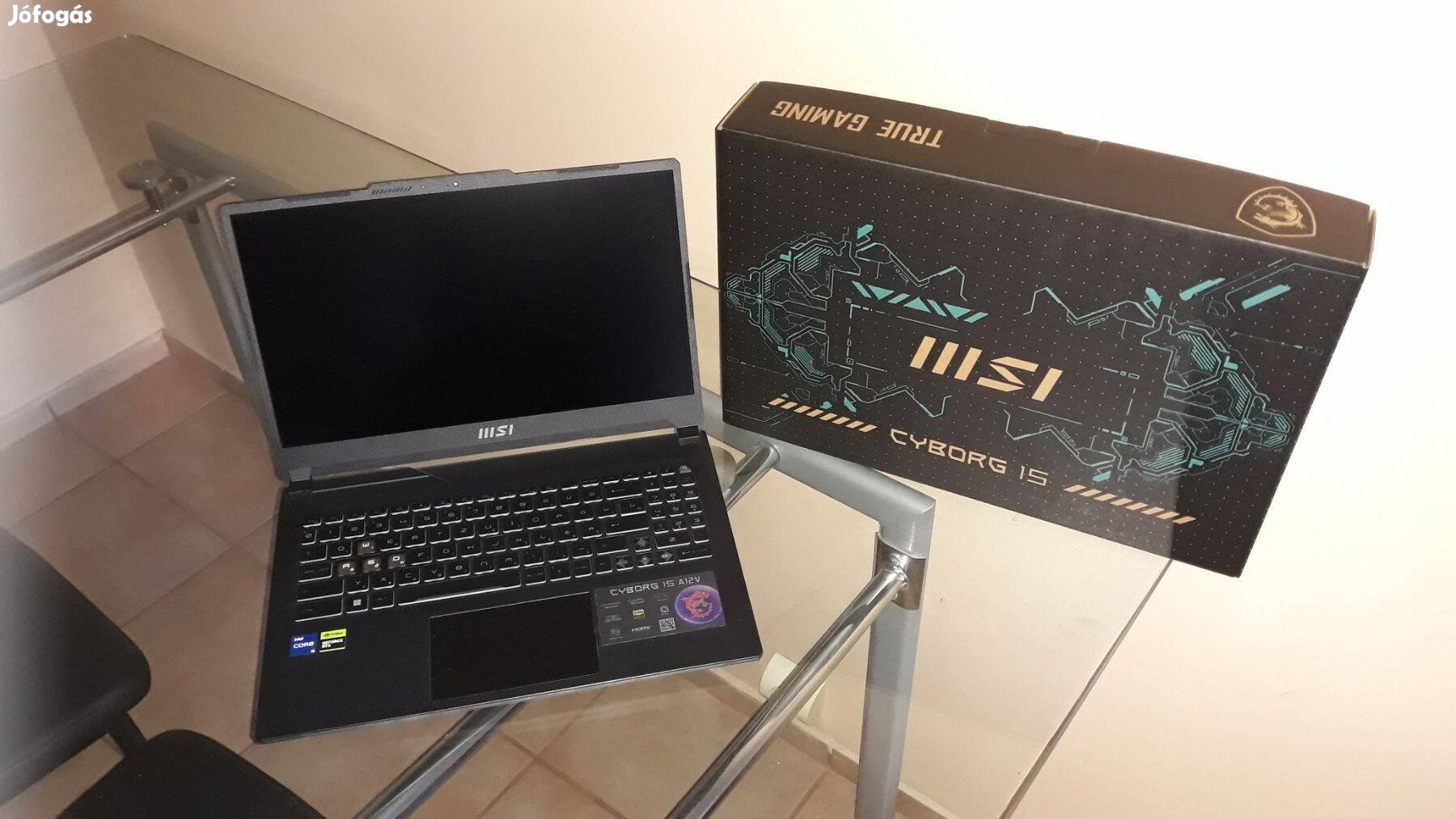 MSI Cyborg 15 gamer laptop olcsón eladó