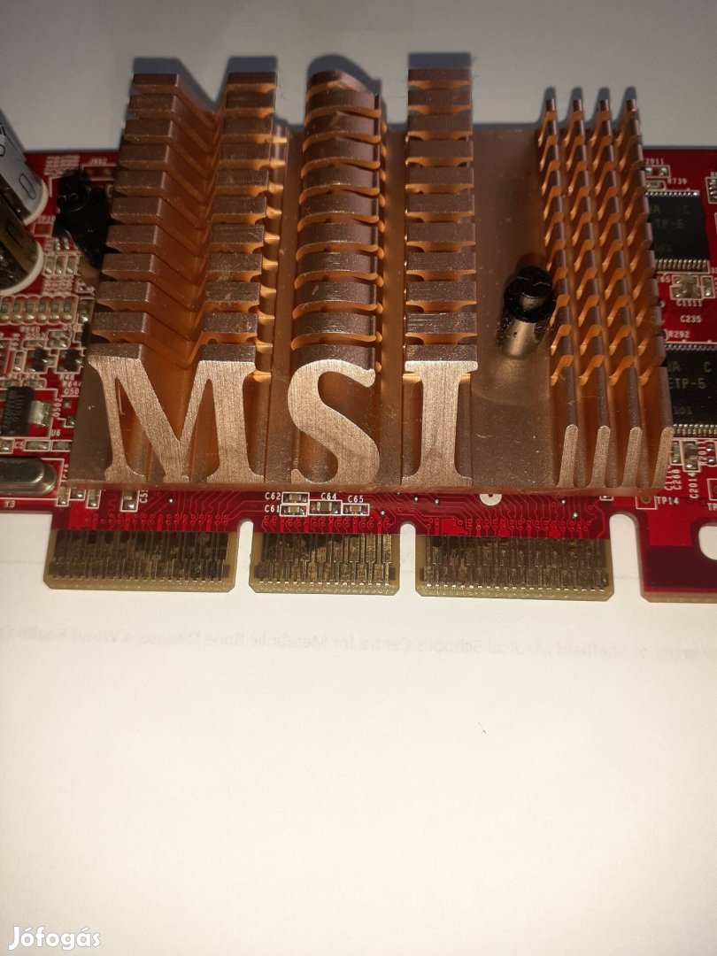 MSI FX 5200 TD 128 LF videokártya eladó.