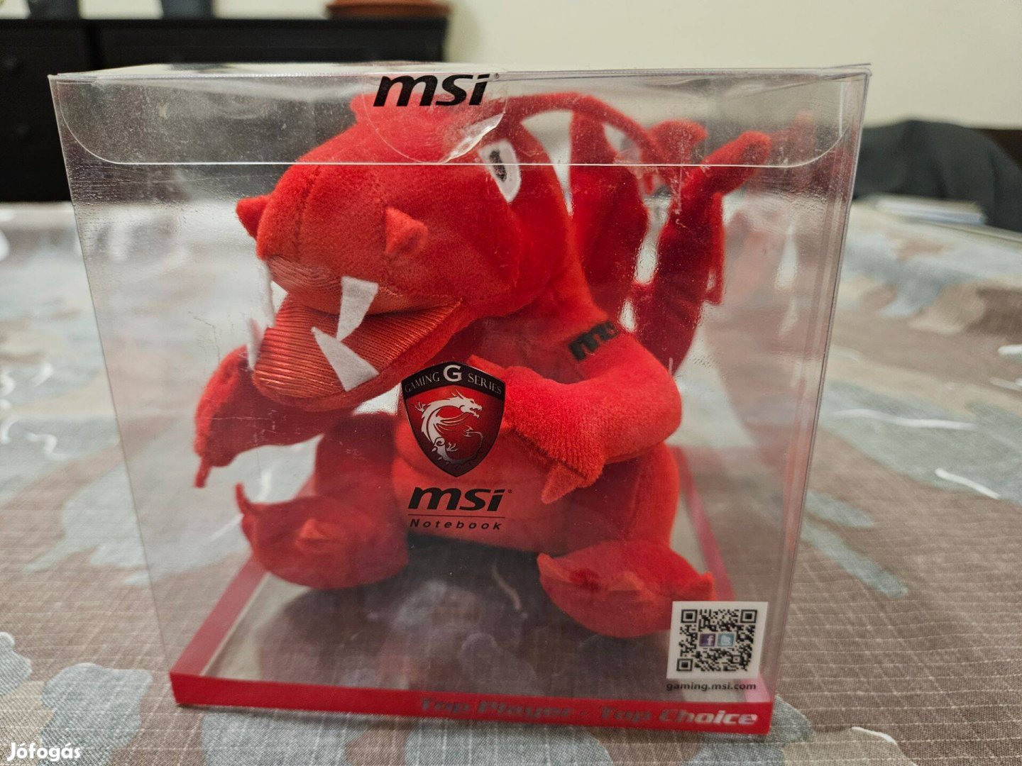 MSI Gaming piros plüss sárkány, bontatlan dobozban!