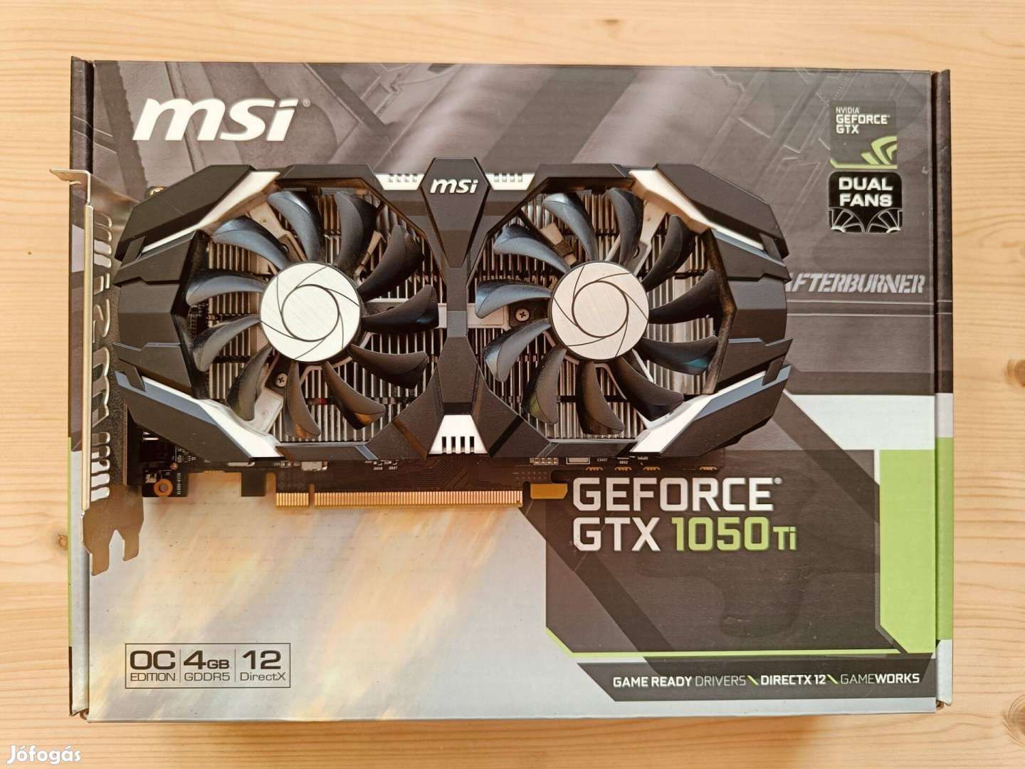 MSI Geforce Gtx 1050 Ti 4GT OC videókártya / grafikus kártya / GPU