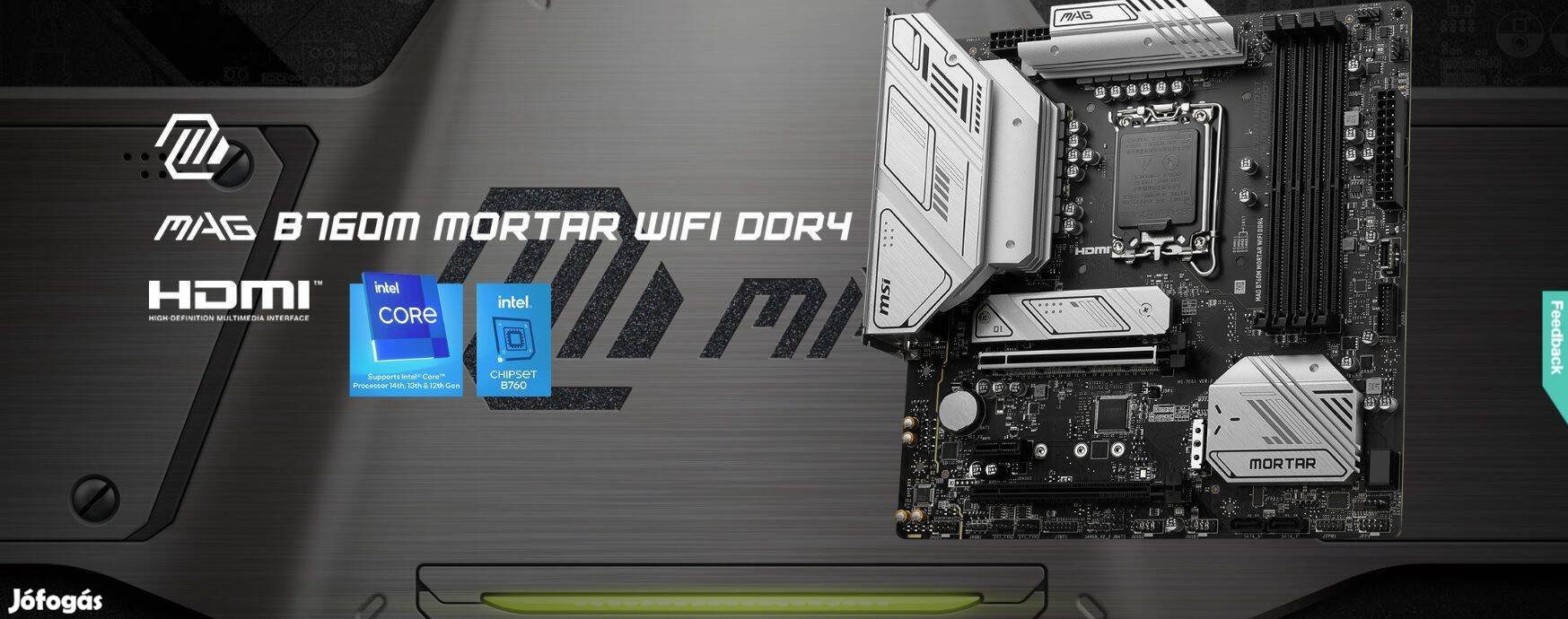 MSI MAG b760m mortar wifi alaplap S 1700