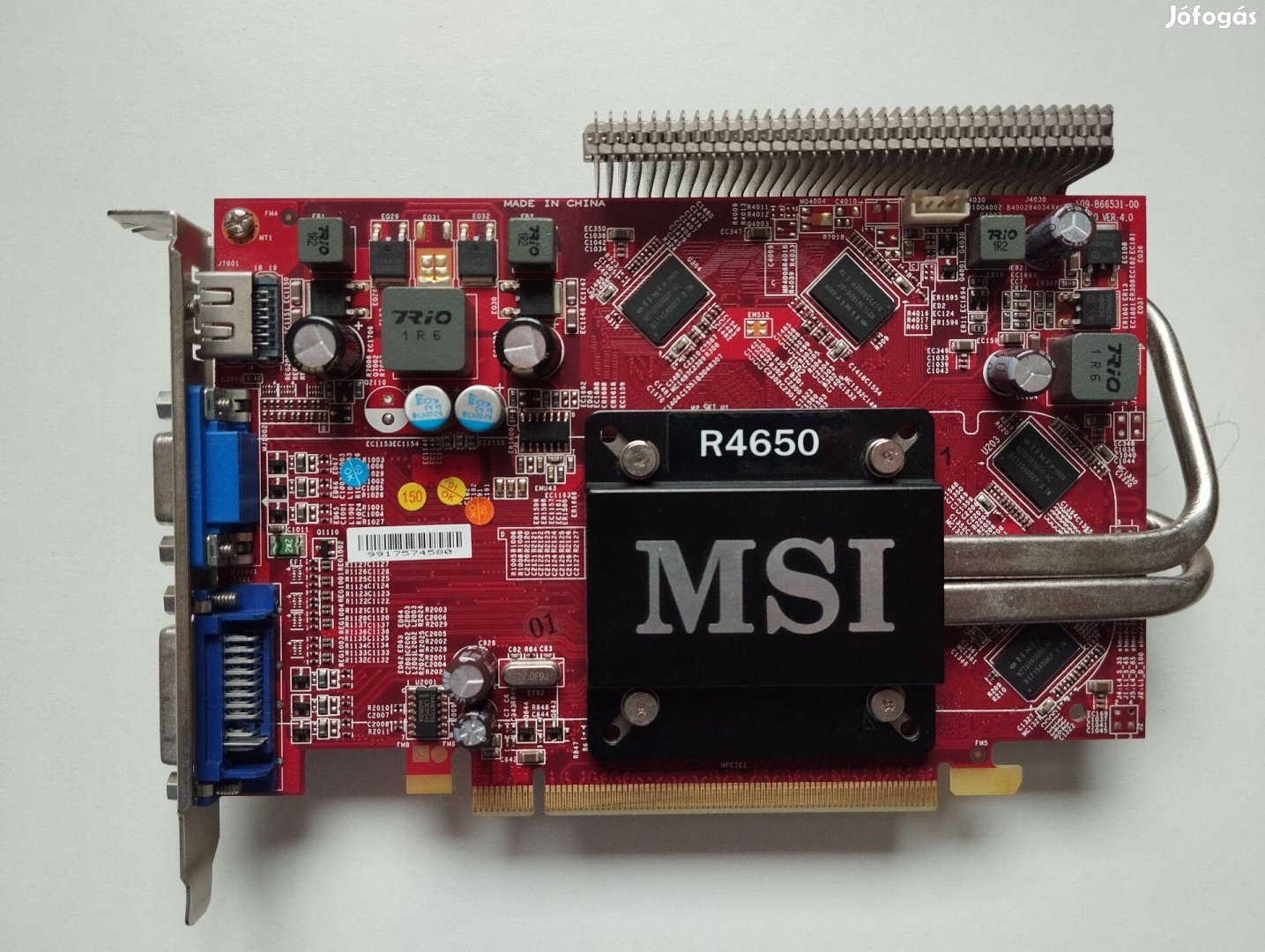 MSI Radeon HD4650 1GB 128bit Gddr2 R4650 Videokártya