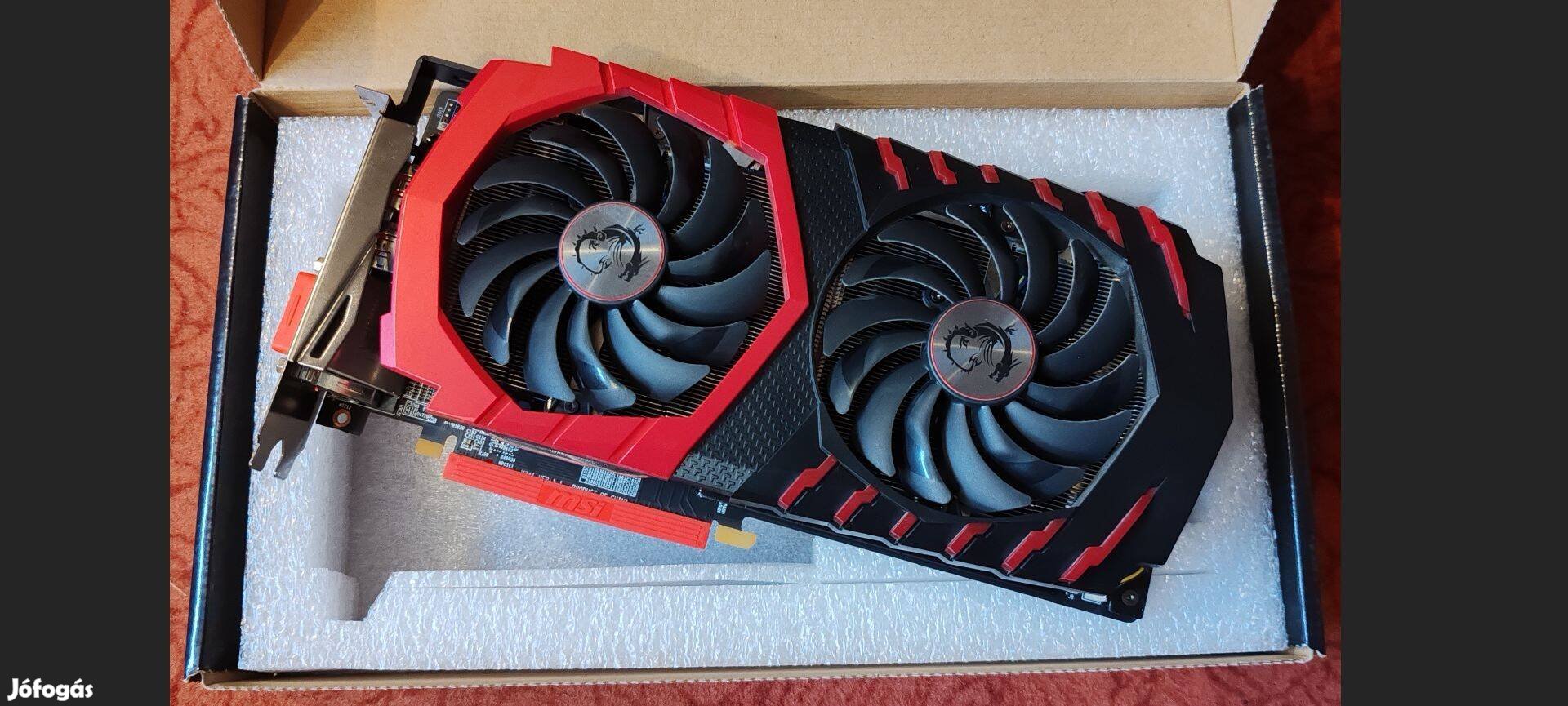 MSI Radeon RX 480 Gaming 8G Gddr5 256bit videokártya