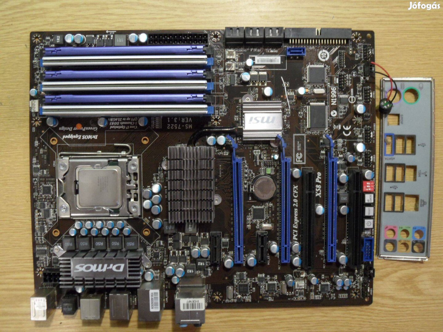 MSI X58 Pro - LGA 1366 alaplap. 12GB DDR3 +i7 960 / Ati Crossfire