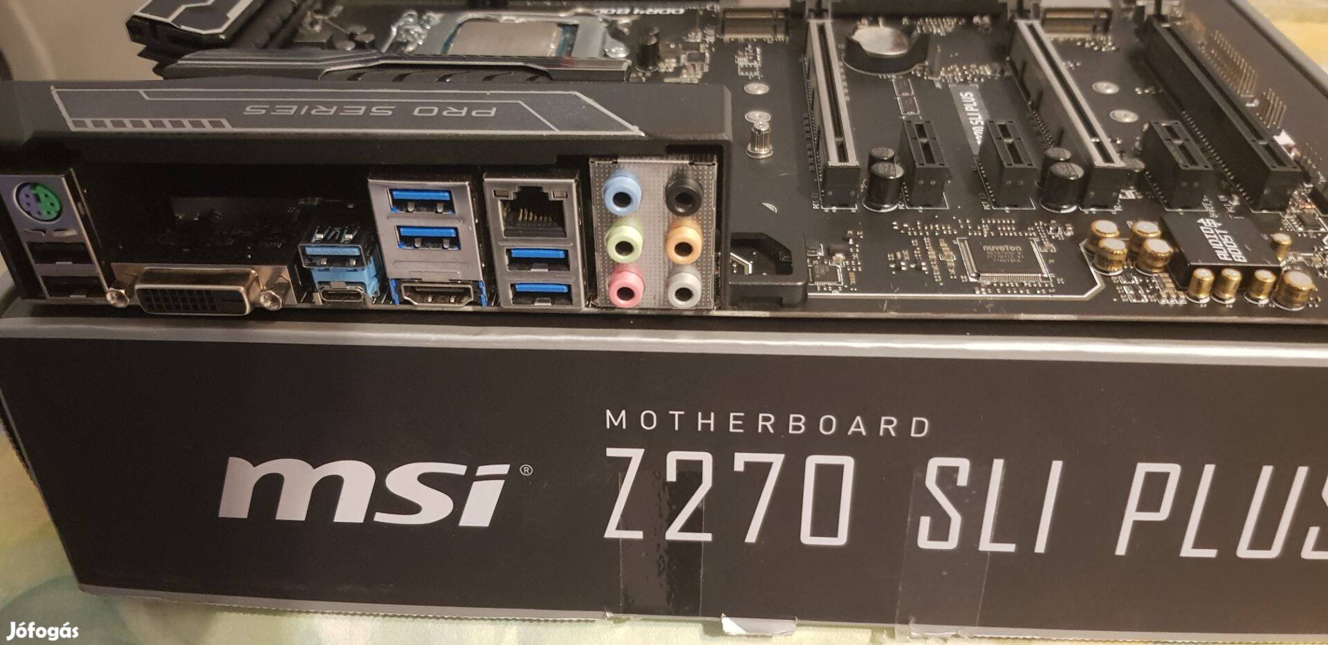 MSI Z 270 SLI Plus alaplap, I5 6400-as Cpu-val dobozában