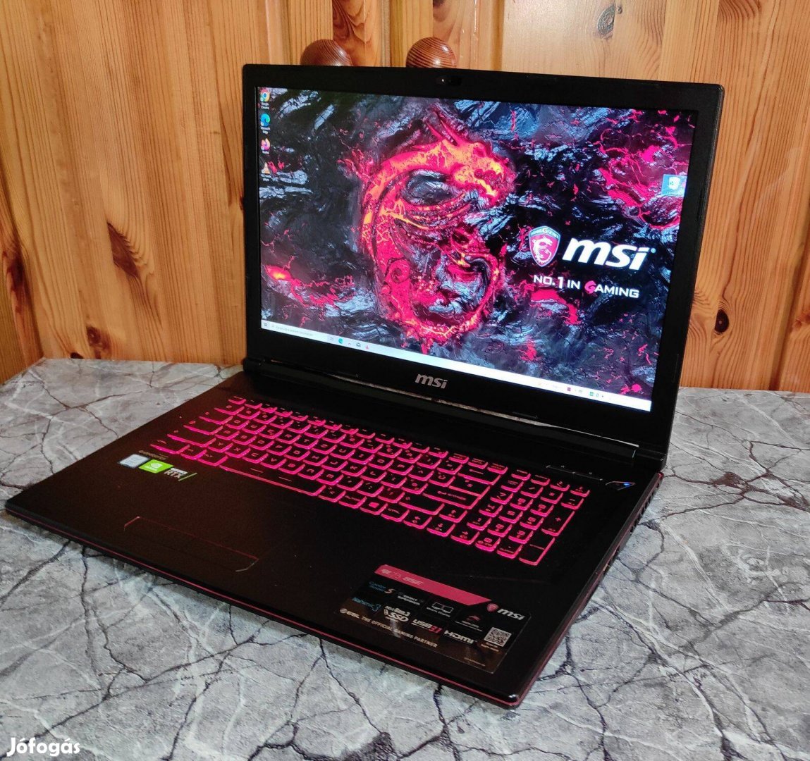 MSI brutál gamer laptop/i7-8750H/ Rtx 2060 6GB DDR6!