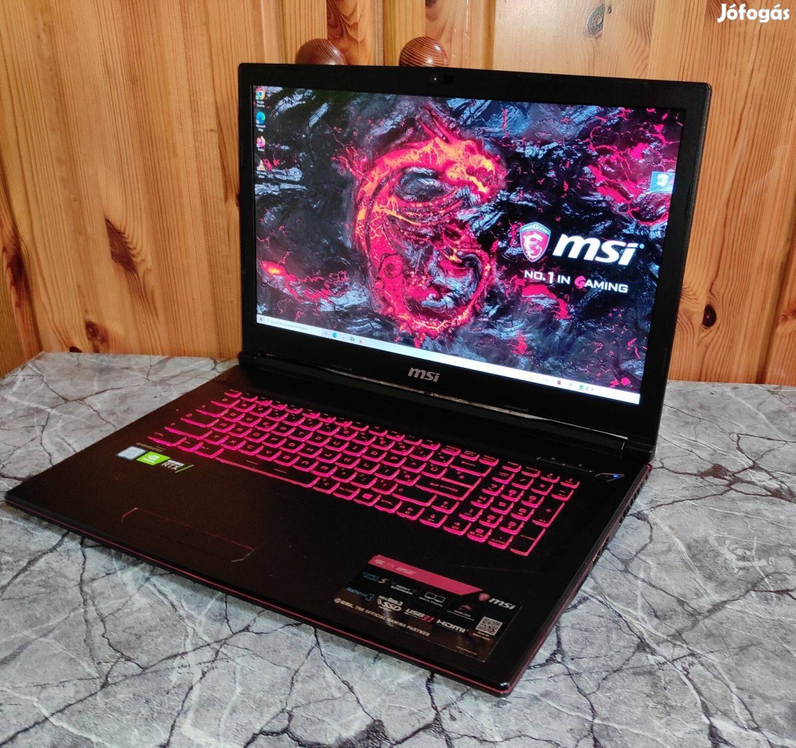 MSI brutál gamer laptop/i7-8750H/ Rtx 2060 6GB DDR6!