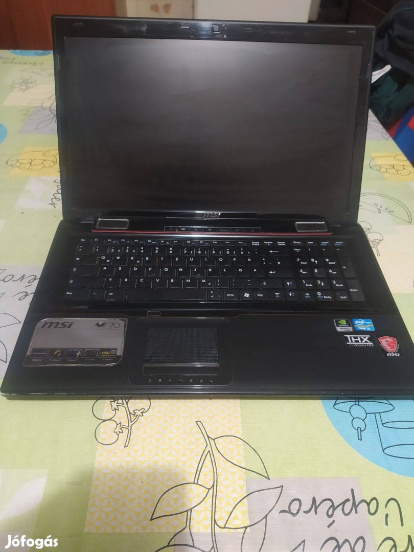 MSI ge70 hibás laptop