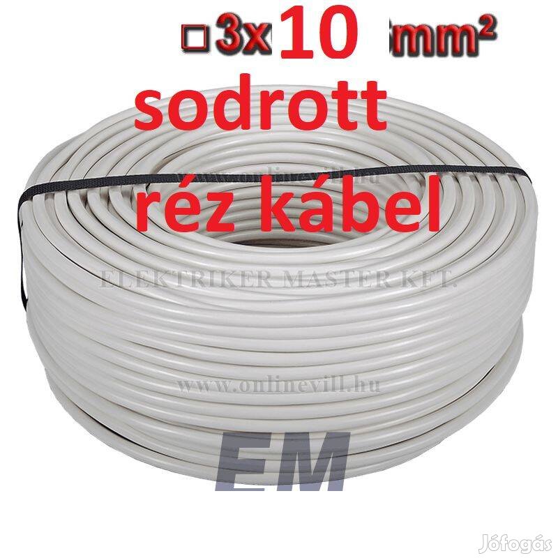 MT3x10mm2 sodrott réz kábel