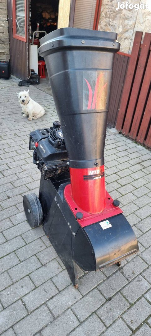 MTD 350 G szecskázó Briggs&Stratton Quantum50 ágaprító ágdaráló mulcs