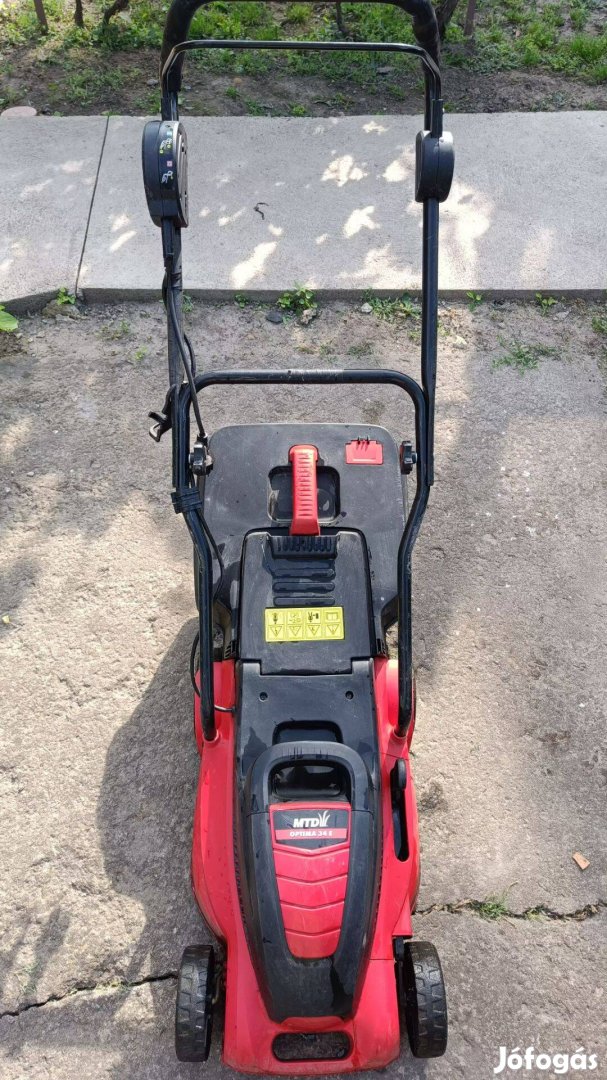 MTD Optima34e Elektromos fűnyíró (motorhibás,kosár nélkül)alkatrésznek