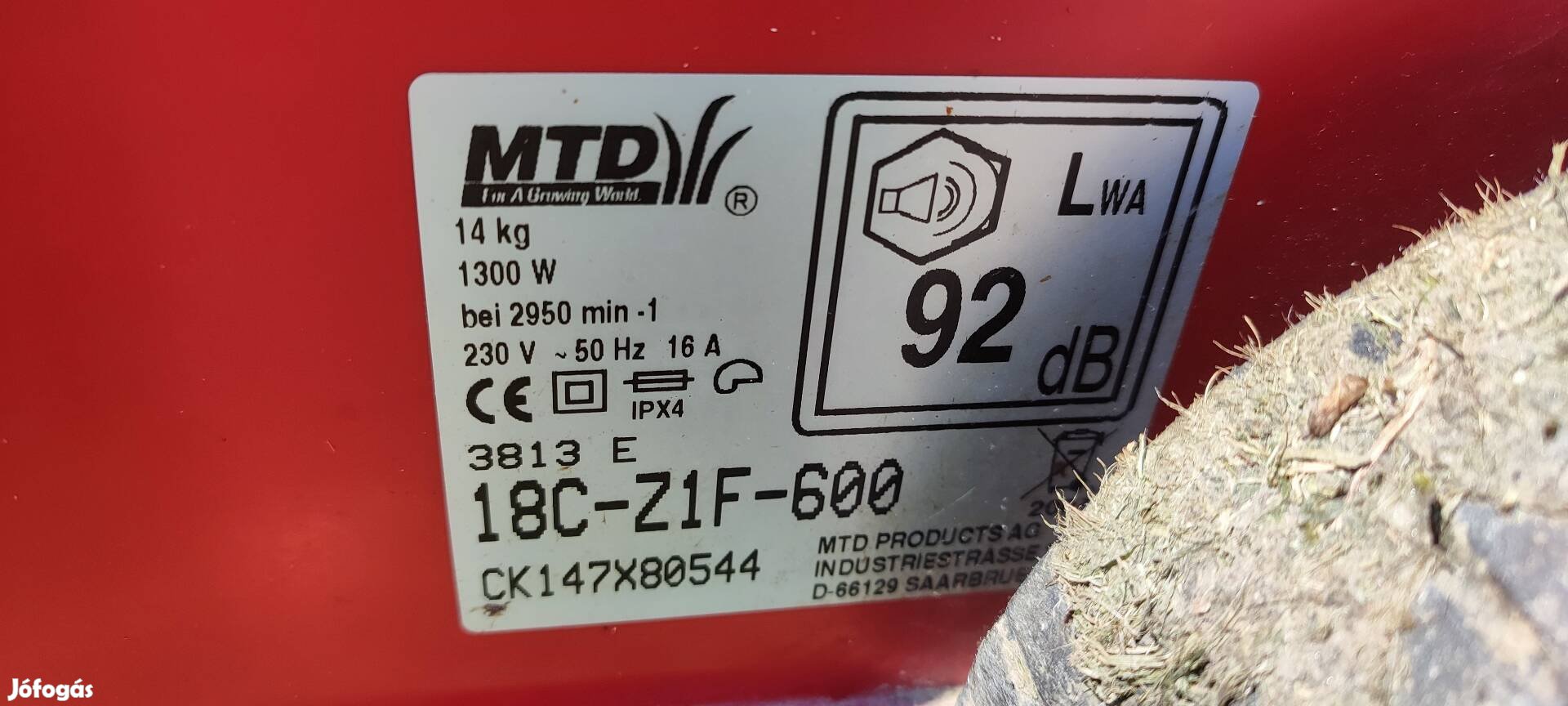 MTD elektromos fűnyíró 