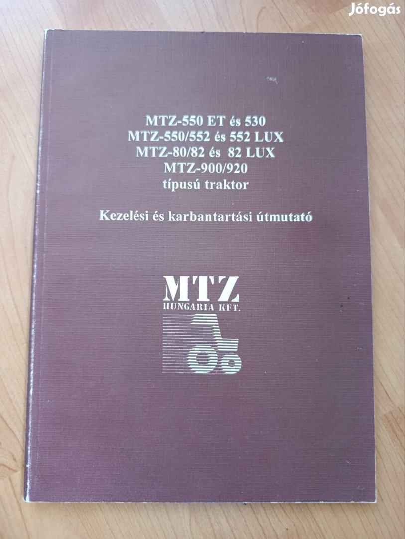 MTZ 552 lux 82 Lux kezelési útmutató 