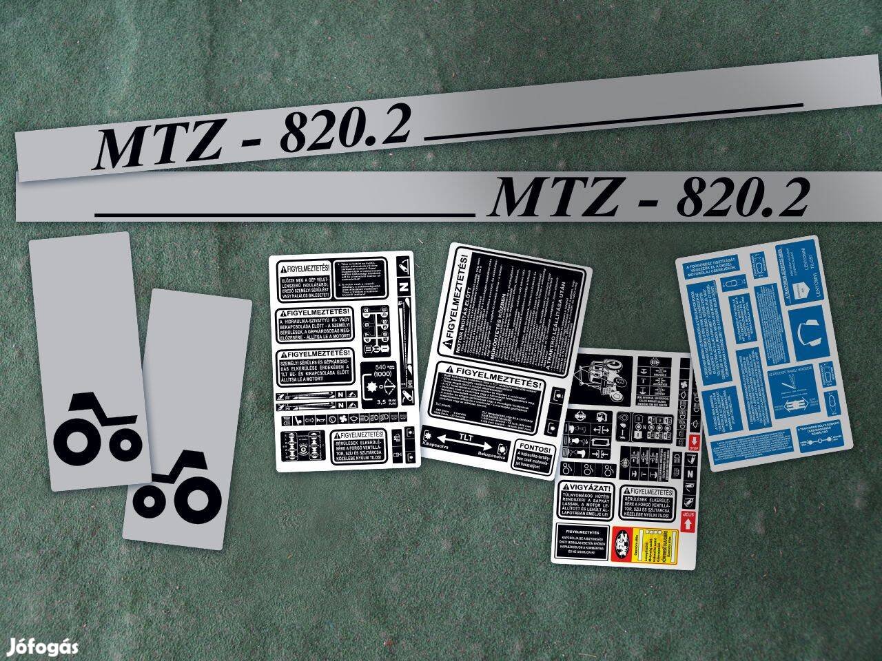 MTZ 820.2 utángyártott matrica (levonó, decal, Aufkleber)