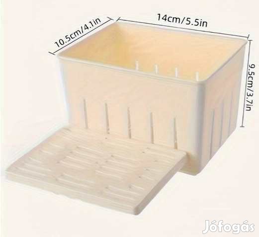 MŰanyag Sajtforma Nyomólappal 10,5x14x9,5cm (5600)